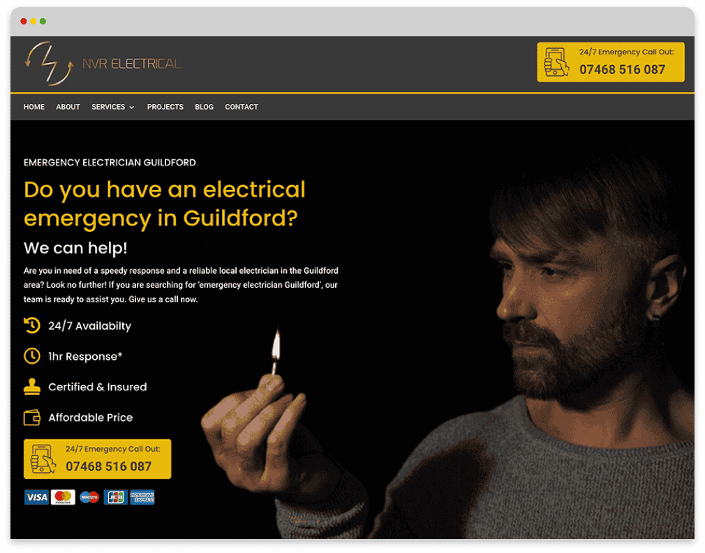NVR Electrical SEO Project