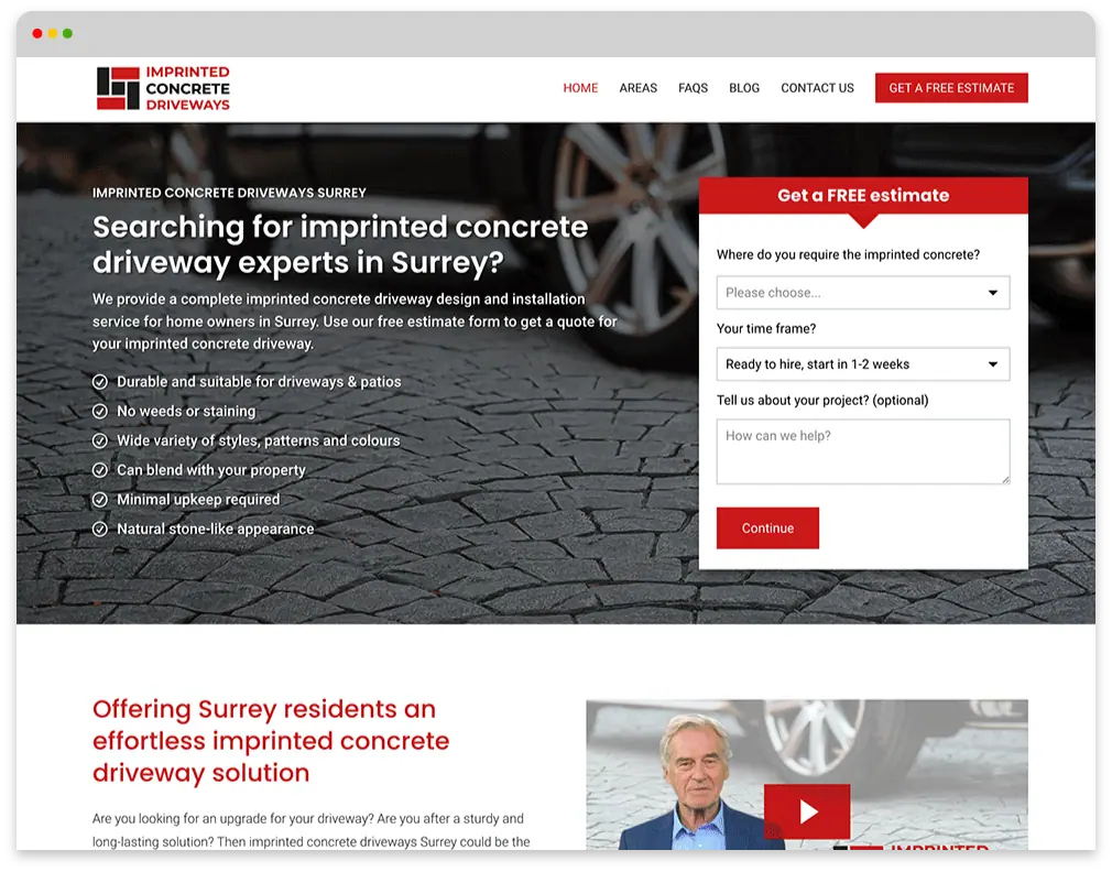 The Imprinted Concrete Company Web Design The Imprinted Concrete Company Web Design