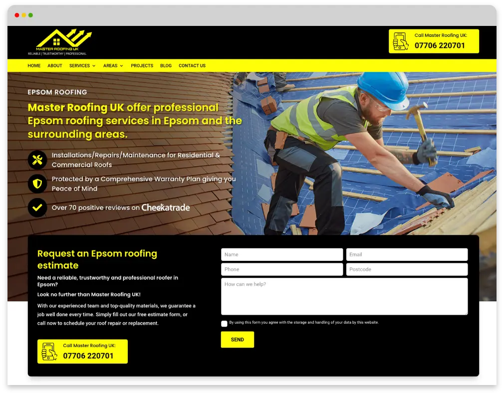 Master Roofing UK Web Design Master Roofing UK Web Design